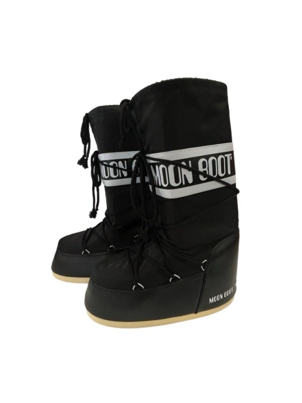Moon Boot Icon Classic Black Winter Snow Boots W SIZE 10-11.5